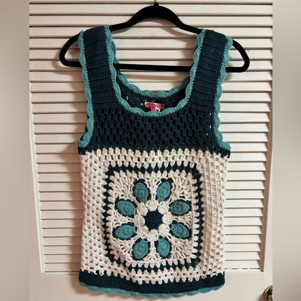 Buffalo David Bitton Crochet Vest size XL